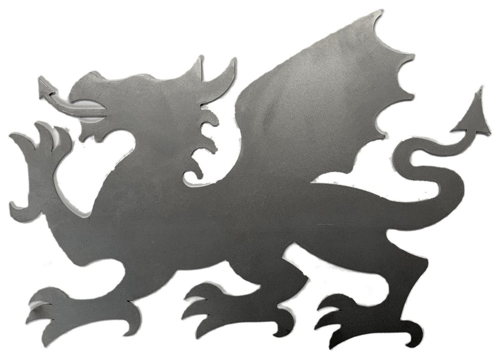 Laser dragon silhouette