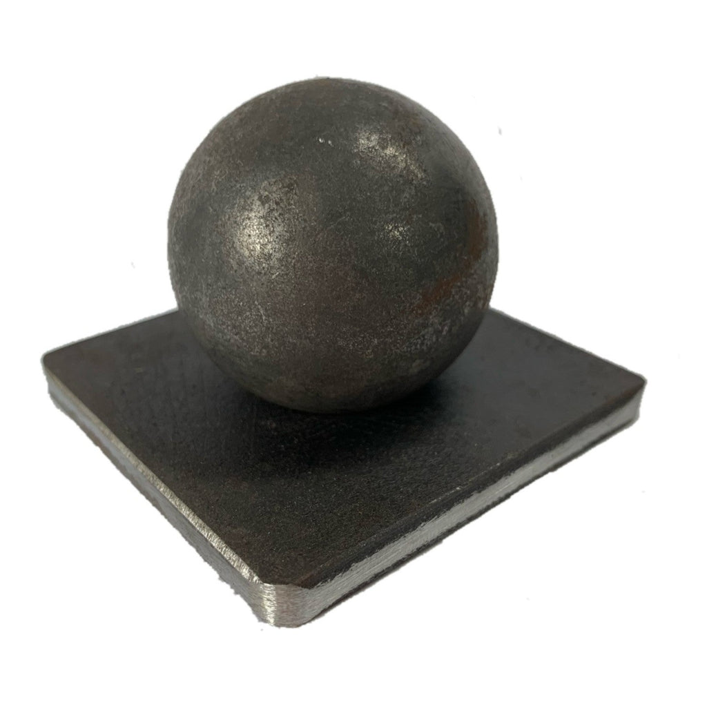 Small hollow metal balls on a square base ideal for Wrought Iron Posts