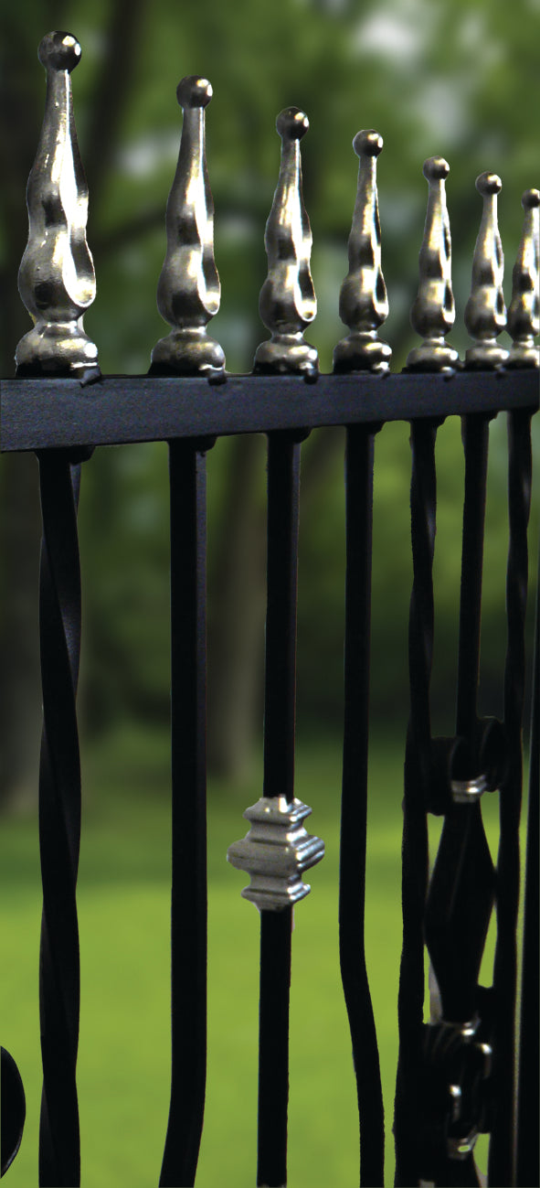 Top Fence Railing Traditional Railings - MCWR66 Slender Railing Top with Ball End ...
