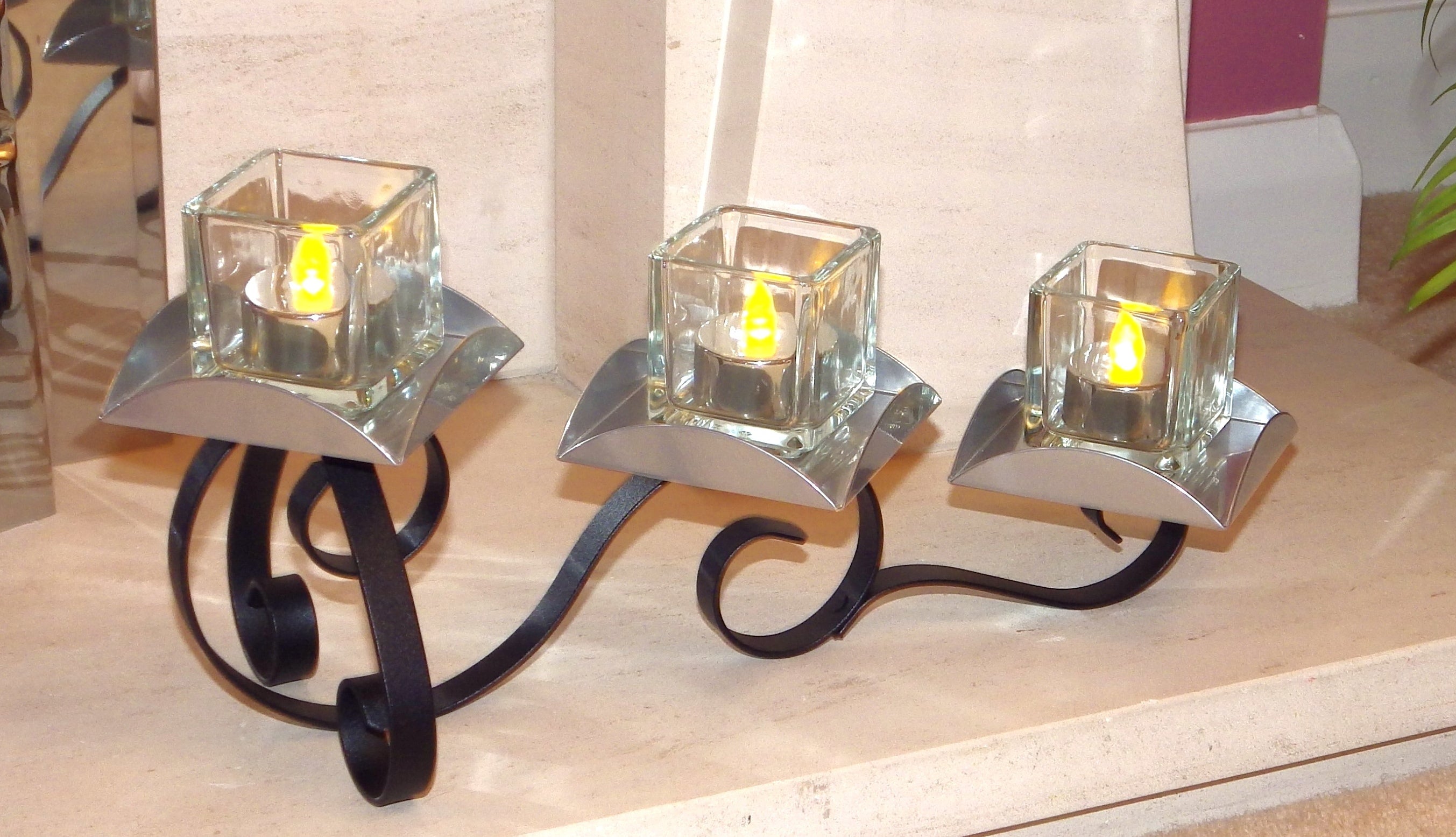 Square Tea Light Holders MC1425 A Clear Square Tea light Votive