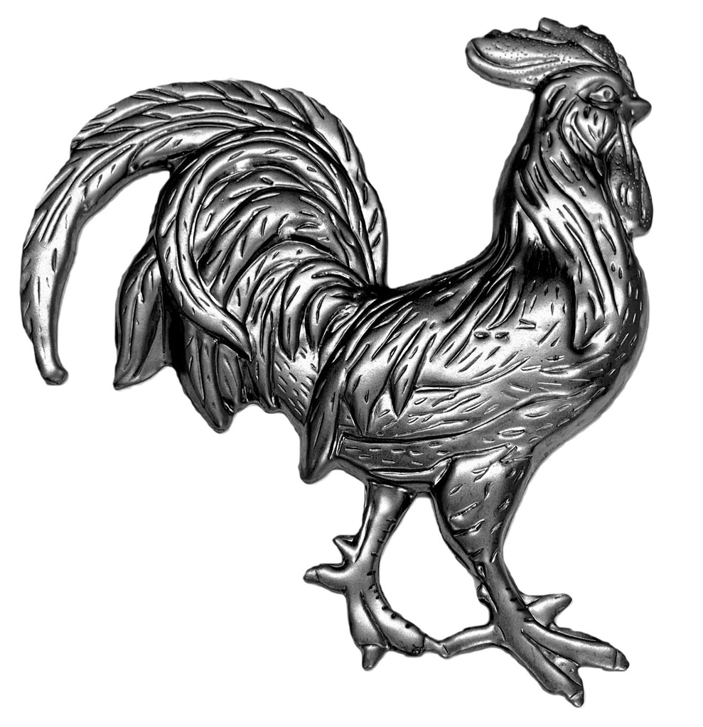 A steel rooster-you can colour yourself and attach to your metalwork