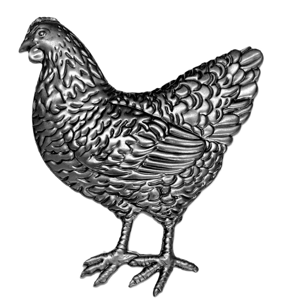 A Chicken made from thin steel -perfect for kitchen craft ideas