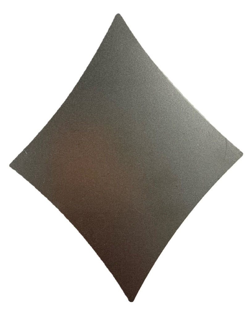 Metal base plate in a unique dimond shape