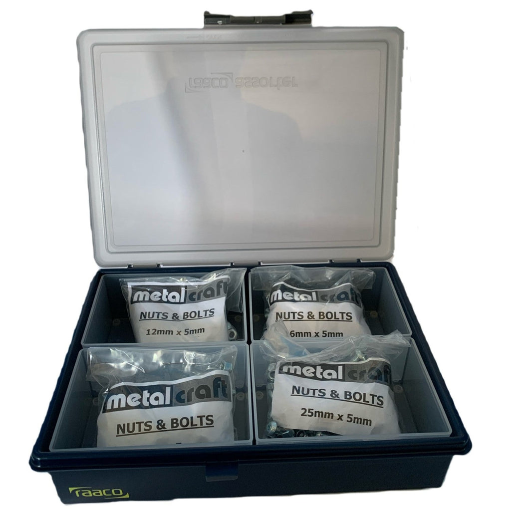 Craft Box with All the Nuts and Bolts You Will Need For Your Metalcraft Projects