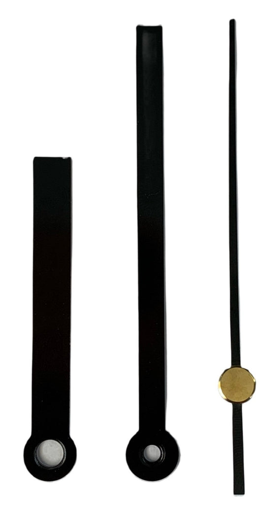 Clock Materials such as these Modern looking black clock hands available for 7 inch clocks faces