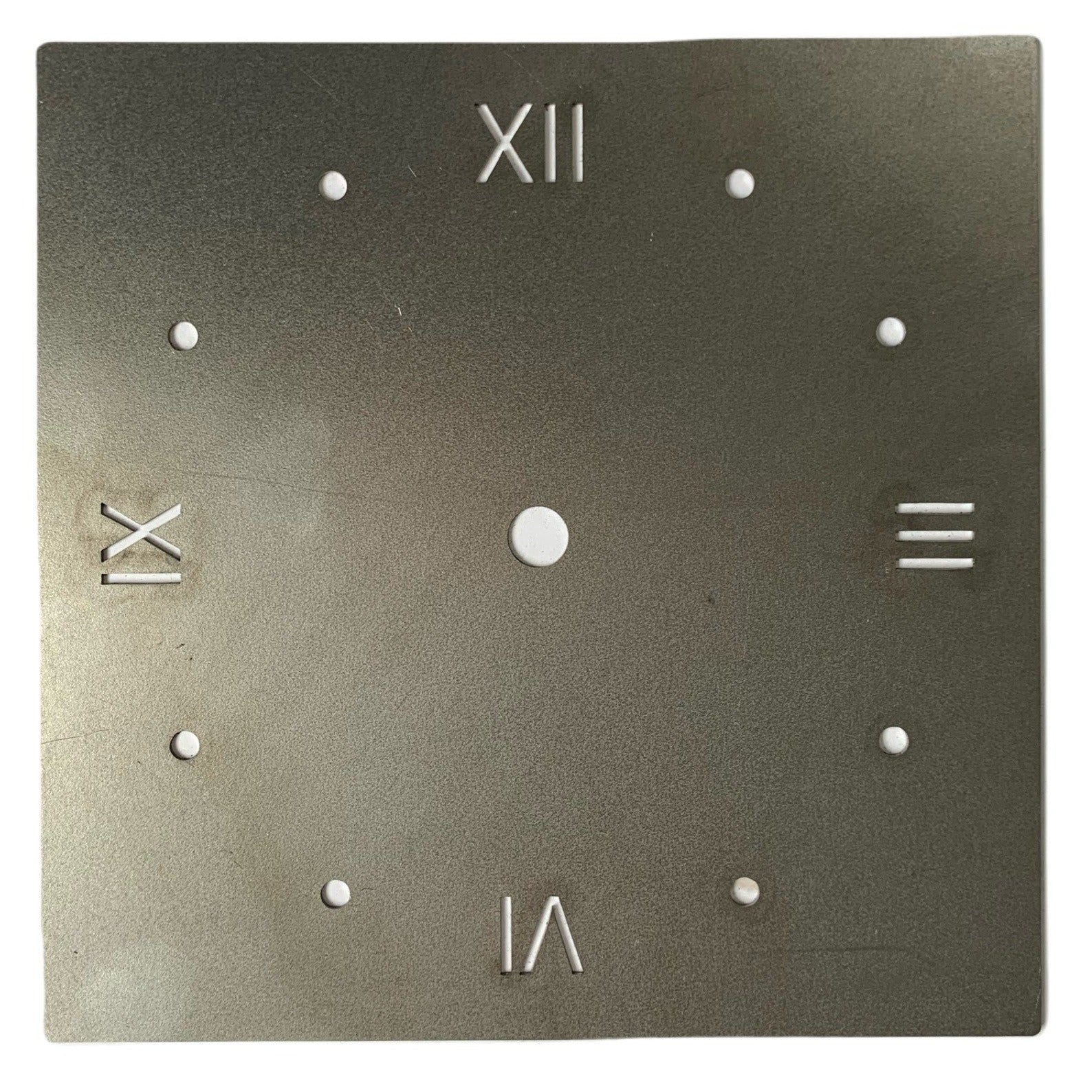 Roman Clock Pattern Square Wall Clock Making Kit | Roman Square Clockface (Small) – Metalcraft