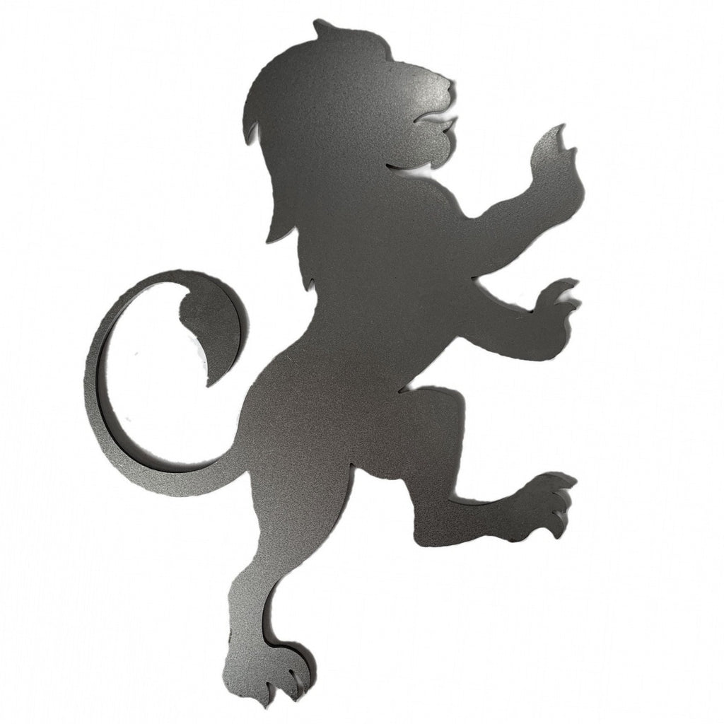 Laser lion silhouette