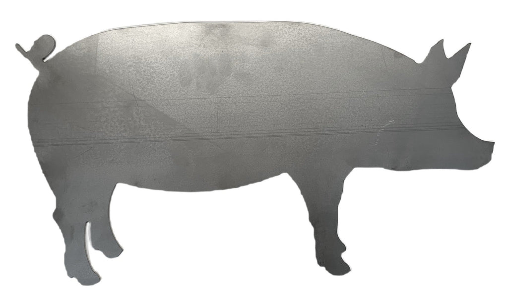 Laser farm pig silhouette