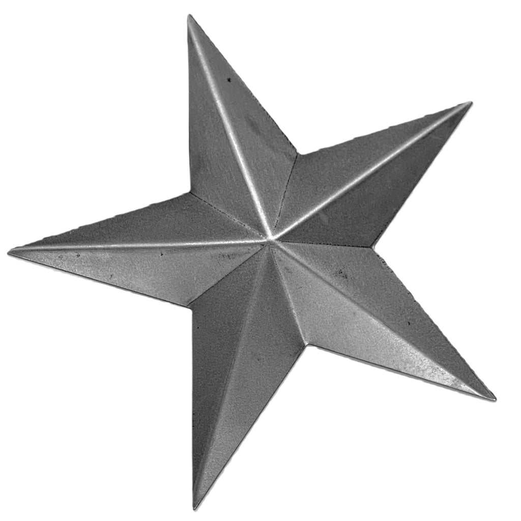 A large steel raised star can be used on many craft ideas -including Christmas displays.