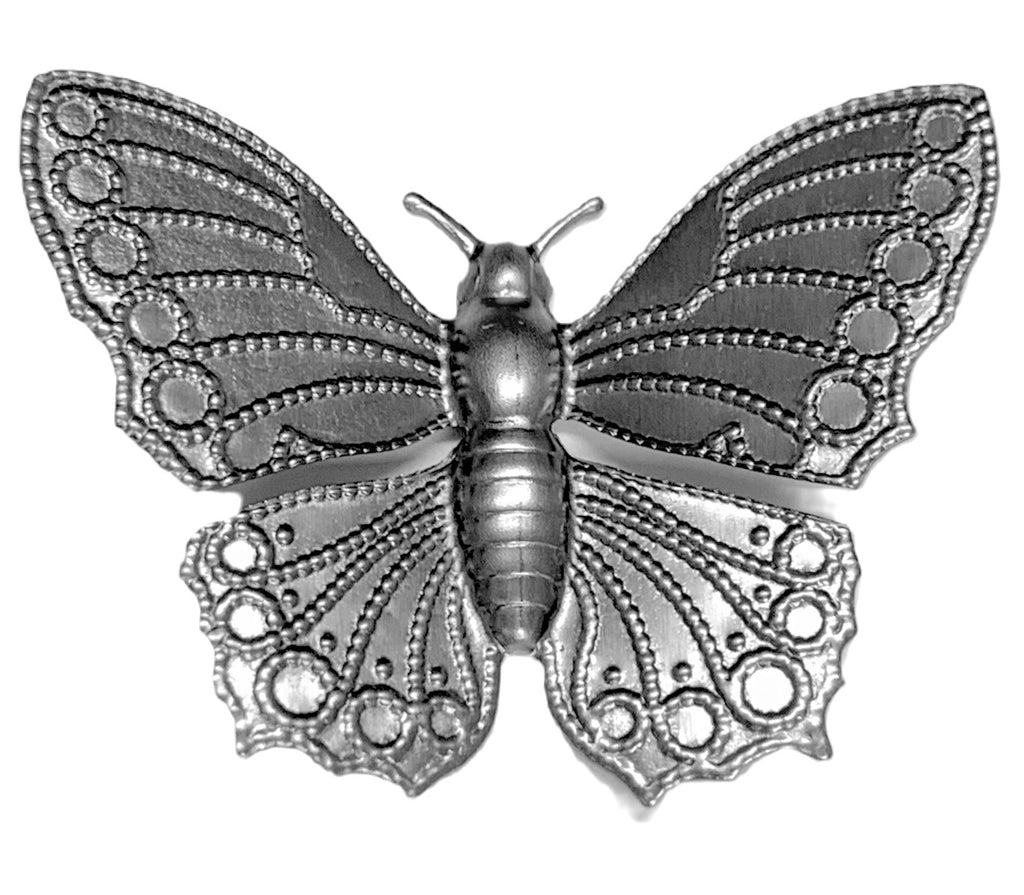 A small highly detail steel butterfly the perfect compliment for any metal craft ideas you have