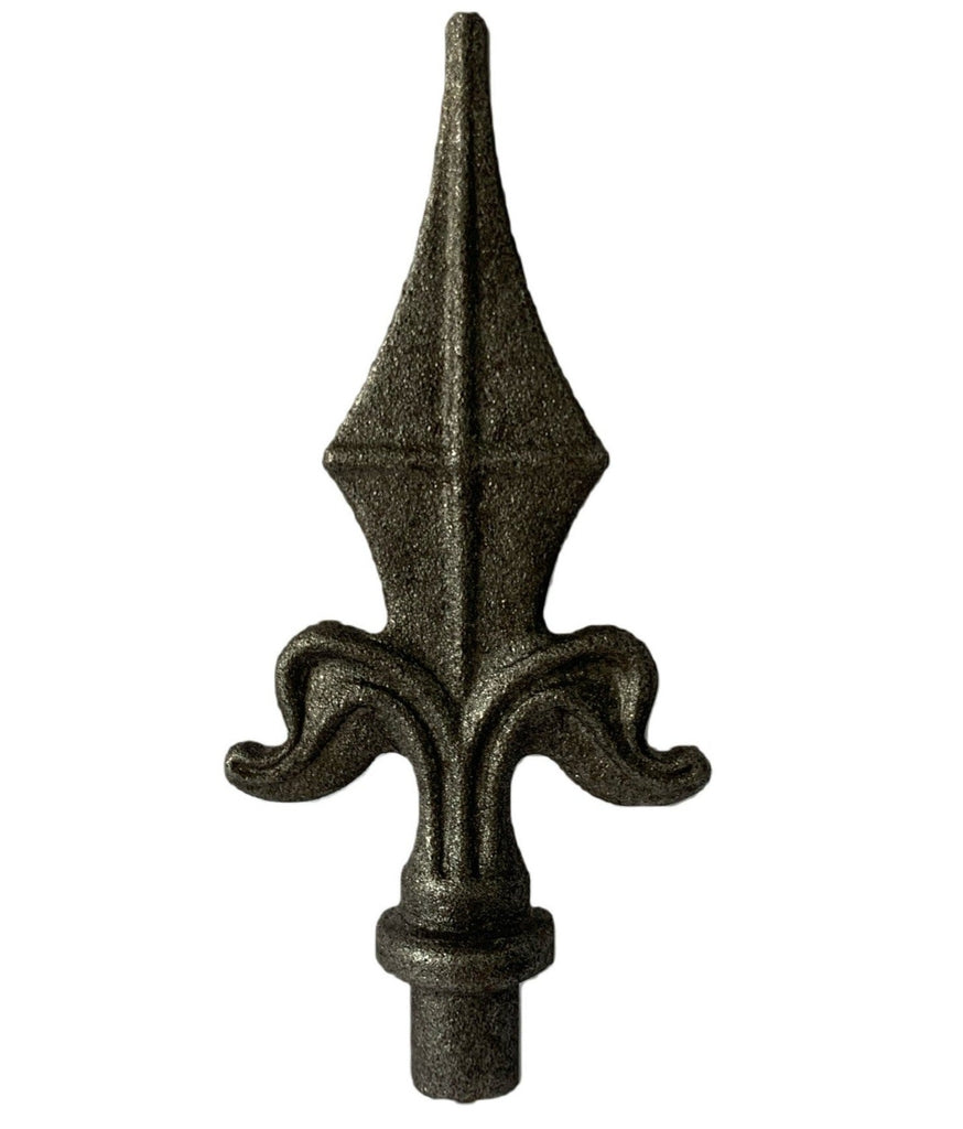A large Cast Iron Finial with Pointed end and shield design