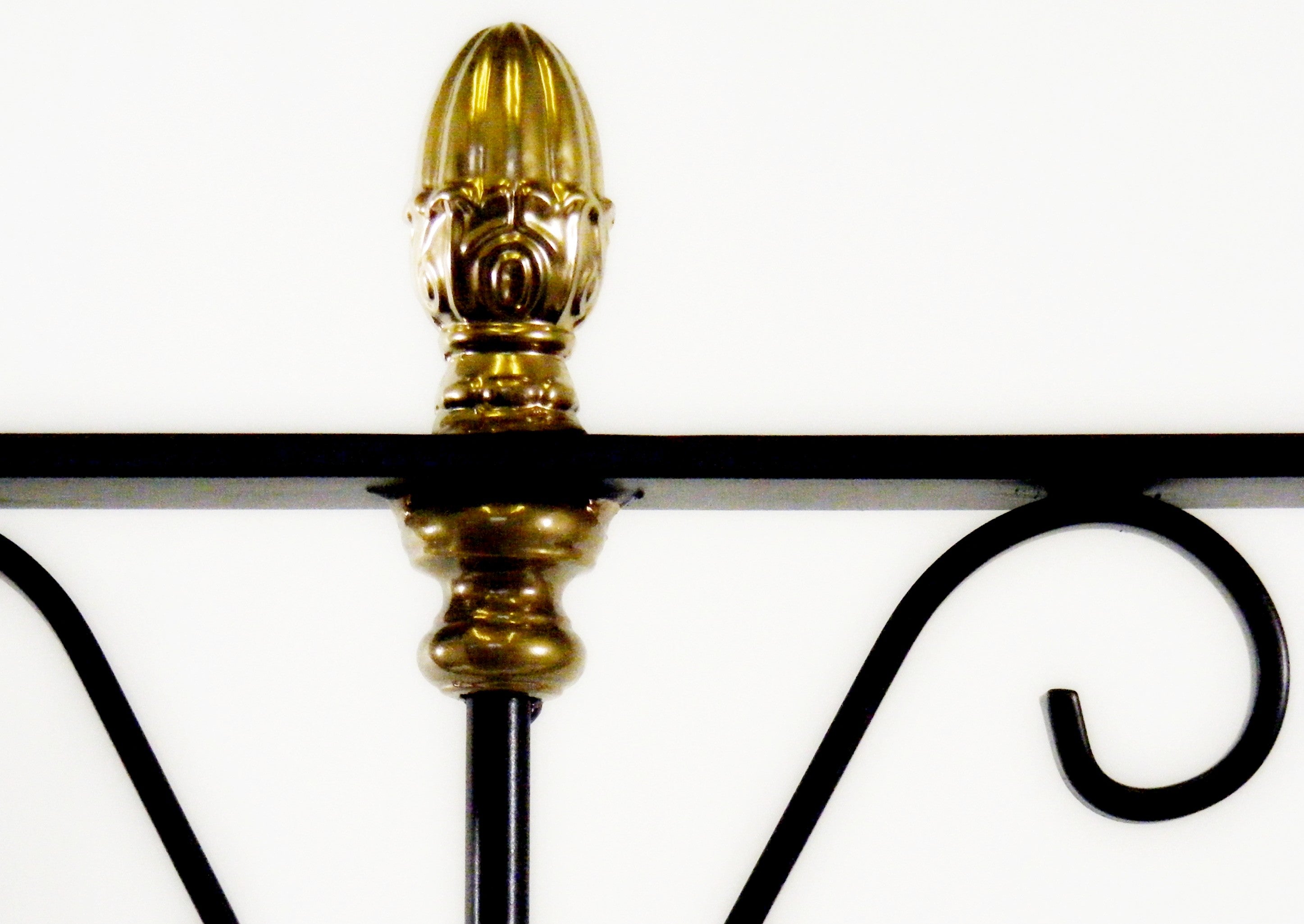 Finial Railing Wrought Iron Finials for Fencing-MCWR151 Railing Top With Shield Design ...